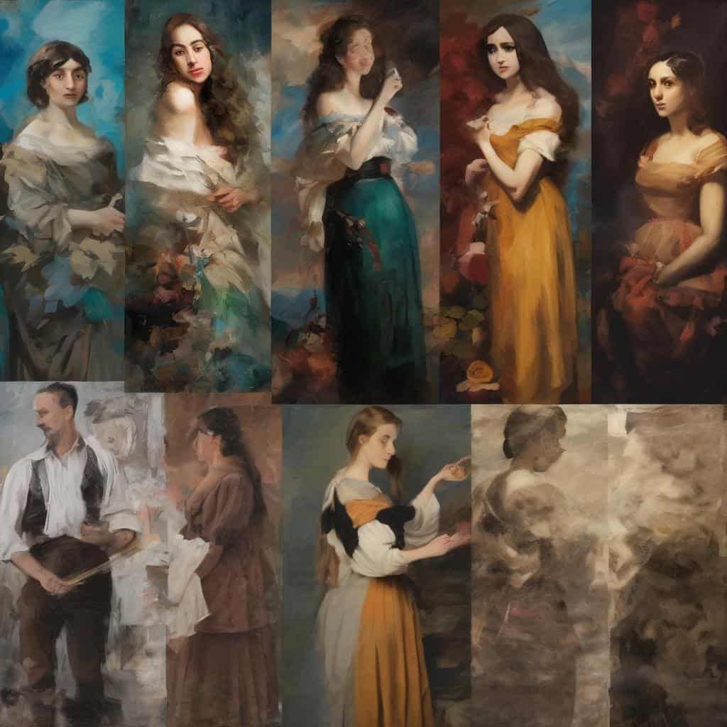 Χαρακτικά έργα τέχνης με γυναίκες σε λάδια και ακρυλικά, που άλλαξαν την ιστορία της τέχνης.